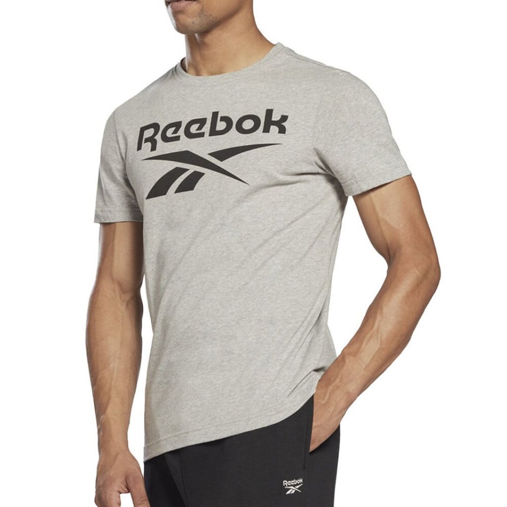 Reebok Men's Slim -Fit Identity Big Logo Short-Sleeve T-Shirt